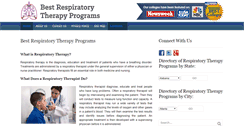 Desktop Screenshot of bestrespiratorytherapyprograms.com