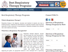 Tablet Screenshot of bestrespiratorytherapyprograms.com